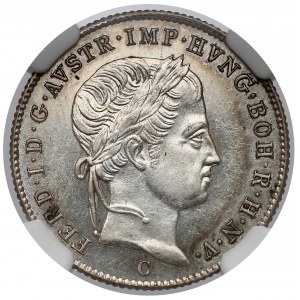 Austria, 5 krajcarów 1839-C - NGC MS61