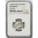 Austro-Węgry, Korona 1906 KB - bardzo rzadka - NGC UNC