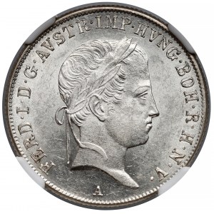 Austria, 20 krajcarów 1837-A - NGC MS61