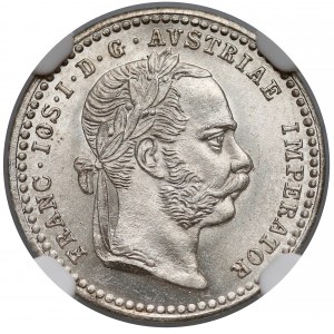 Austro-Węgry, 10 krajcarów 1872 - NGC MS63