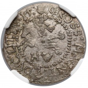 Zygmunt III Waza, Grosz Wilno 1615 - 2x data - NGC AU58