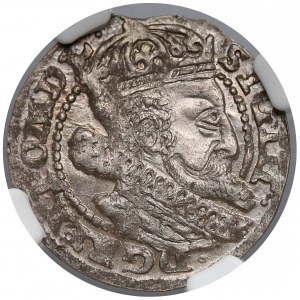 Zygmunt III Waza, Grosz Kraków 1606 - NGC MS61