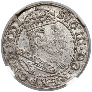 Zygmunt III Waza, Grosz Kraków 1607 - POLO - NGC AU58