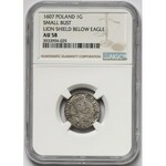 Zygmunt III Waza, Grosz Kraków 1607 - POLO - NGC AU58