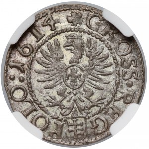 Zygmunt III Waza, Grosz Kraków 1614 - NGC MS61