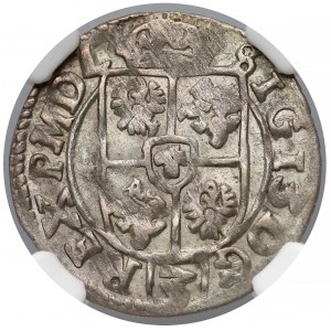  Zygmunt III Waza, Półtorak Bydgoszcz 1614 - tarcza - NGC MS61