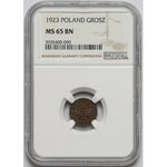 1 grosz 1923 - NGC MS65 BN