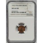 1 grosz 1923 - NGC MS66 RB