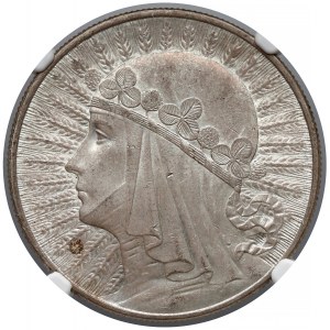 Głowa Kobiety 10 złotych 1933 - NGC MS63