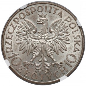 Głowa Kobiety 10 złotych 1933 - NGC MS63