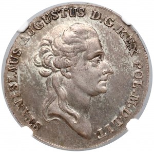 Poniatowski, Półtalar 1788 EB - NGC AU58