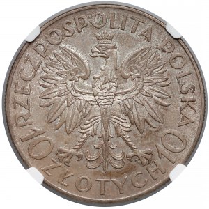 Sobieski 10 złotych 1933 - NGC MS63