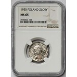 Kobieta i kłosy 1 złoty 1925 - NGC MS65