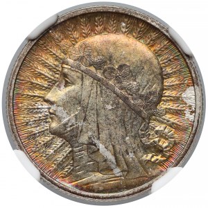 Głowa kobiety 2 złote 1932 - NGC MS64