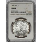 USA, Dolar 1880-CC, Carson City - NGC MS64