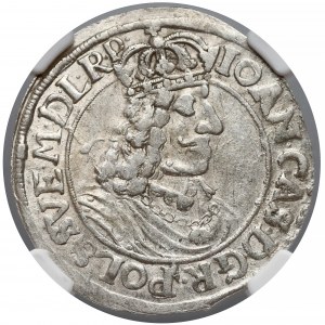 Jan II Kazimierz, Ort Toruń 1662 HDL - NGC MS61