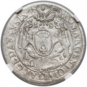 Jan II Kazimierz, Ort Gdańsk 1662 - lewek w tarczy - NGC AU58