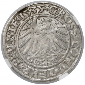 Zygmunt I Stary, Grosz Toruń 1535 - NGC AU55