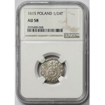 Zygmunt III Waza, Półtorak Kraków 1615 - NGC AU58