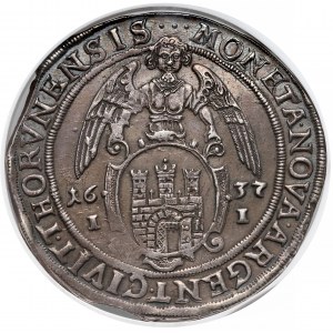 Władysław IV Waza, Talar Toruń 1637 II - NGC AU55