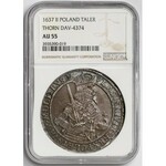 Władysław IV Waza, Talar Toruń 1637 II - NGC AU55