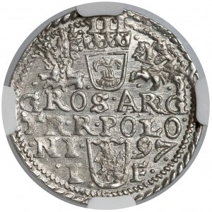 Zygmunt III Waza, Trojak Olkusz 1597 - NGC MS63