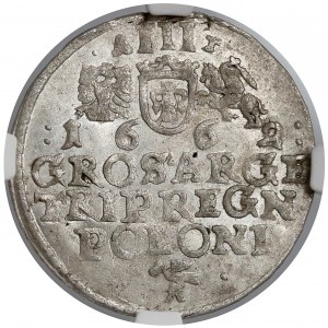 Jan II Kazimierz, Trojak Kraków 1662 - pop. w obwódce (R5)