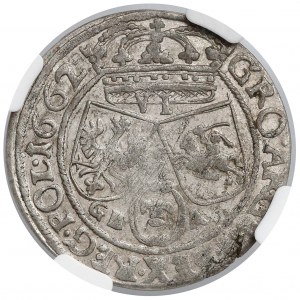 Jan II Kazimierz, Szóstak Lwów 1662 GBA - NGC AU55
