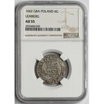 Jan II Kazimierz, Szóstak Lwów 1662 GBA - NGC AU55