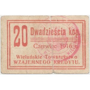 Wieluń TWK 1916 Czerwiec 20 kopiejek
