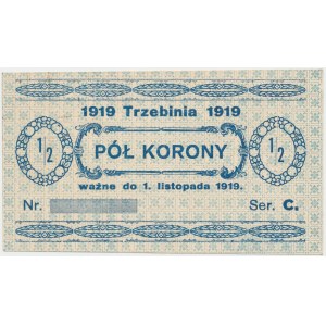 Trzebinia, 1/2 korony 1919 - blankiet