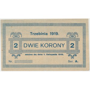 Trzebinia, 2 korony 1919 - blankiet