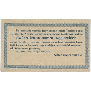 Trzebinia, 2 korony 1919 - blankiet