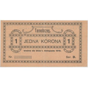 Tarnobrzeg, 1 korona 1919 - blankiet
