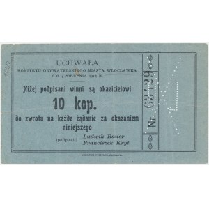 Włocławek, Komitet Obywatelski, 10 kopiejek 1914