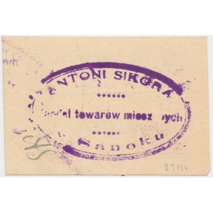 Sanok, Antoni Sikora, 1 marka (ważna do 31.12.1920)