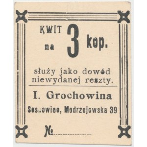 Sosnowice, I. Grochowina, 3 kopiejki - ze stemplem
