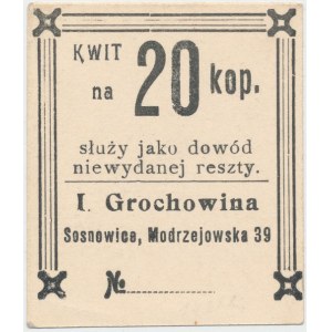 Sosnowice, I. Grochowina, 20 kopiejek - ze stemplem