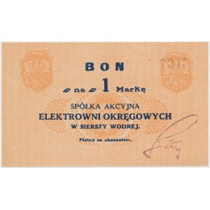 Siersza Wodna, Elektrownia Okręgowa, 1 marka (1920) - fioletowy podpis