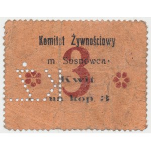 Sosnowiec, Komitet Żywnościowy, 3 kopiejki (1914)