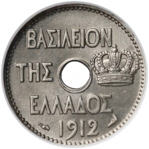 Grecja, 5 lepta, 1912 - NGC MS63