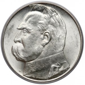 Piłsudski 10 złotych 1939 - PCGS MS62