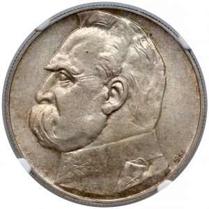 Strzelecki Piłsudski 10 złotych 1934 - NGC MS61