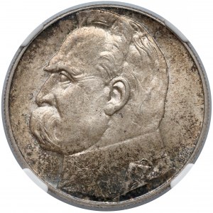 Strzelecki Piłsudski 10 złotych 1934 - NGC MS63