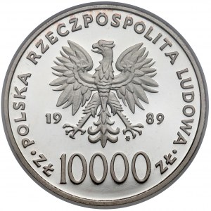 10.000 złotych 1989 Jan Paweł II - na kratce - NGC PF69 UC (MAX NGC)