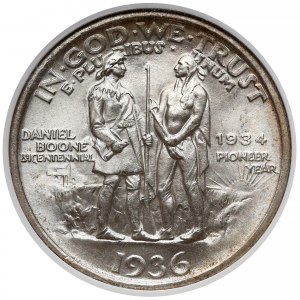 USA, 50 centów (Half dolar) 1936 - Boone - NGC MS65