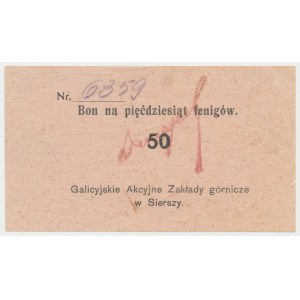 Siersza, Galicyjskie Zakłady Górnicze, 50 fenigów (1920)