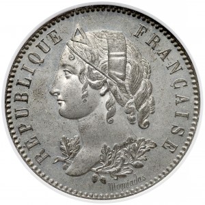 Francja, ESSAI 5 franków 1848 - ANACS PF63
