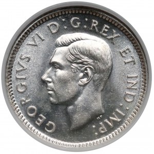 Kanada, 10 centów 1947 - NGC MS65