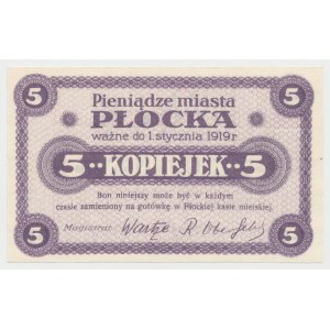 Płock, 5 kopiejek (ważne do 1.1.1919)
